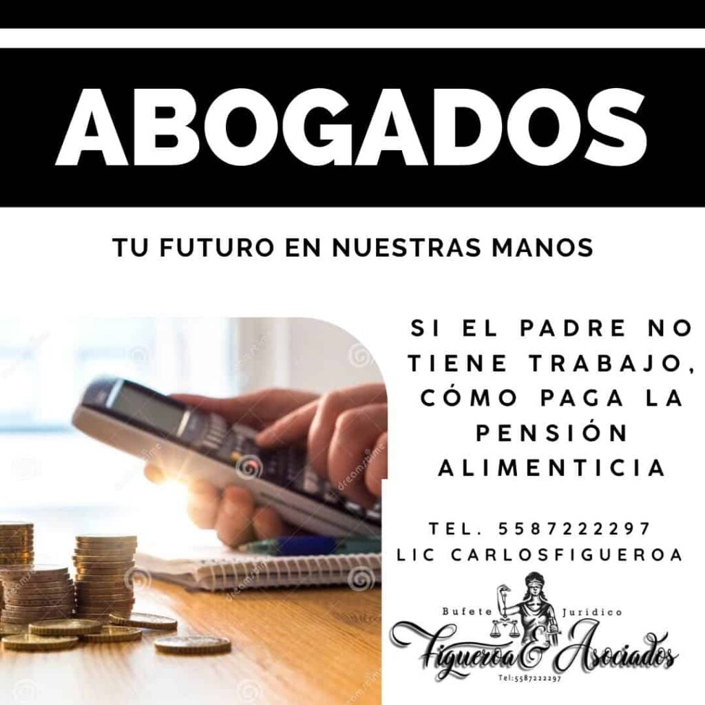 Si el padre no tiene trabajo, cómo paga la pensión alimenticia