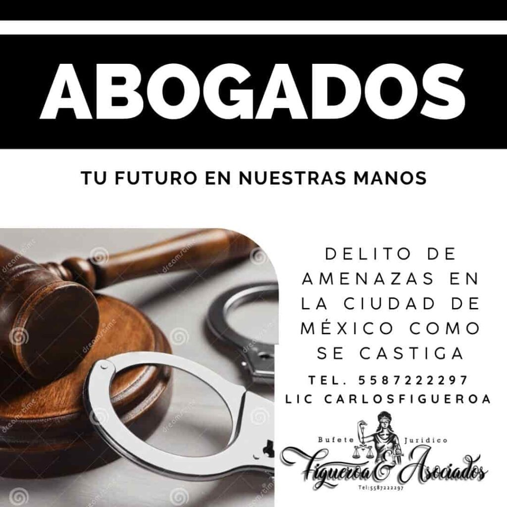 Delito de amenazas en la Ciudad de México como se castiga