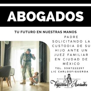 Padre solicitando la custodia de su hijo ante un juez familiar en Ciudad de México