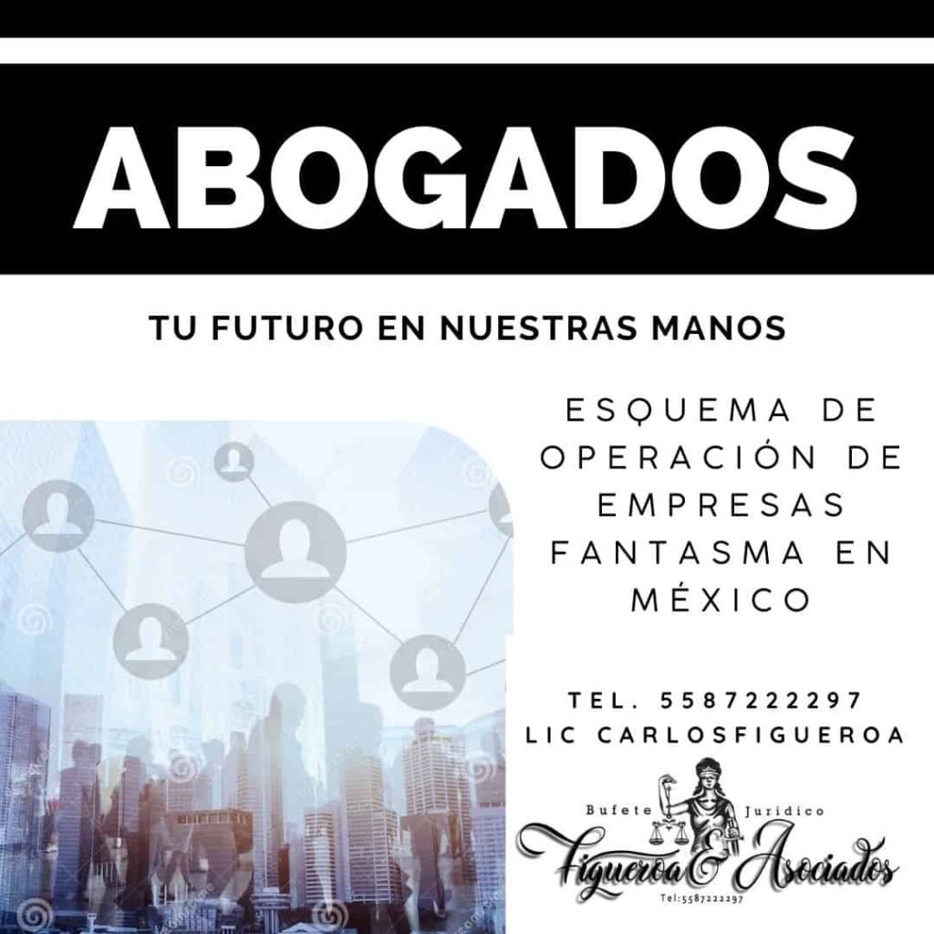 Esquema de operación de empresas fantasma en México