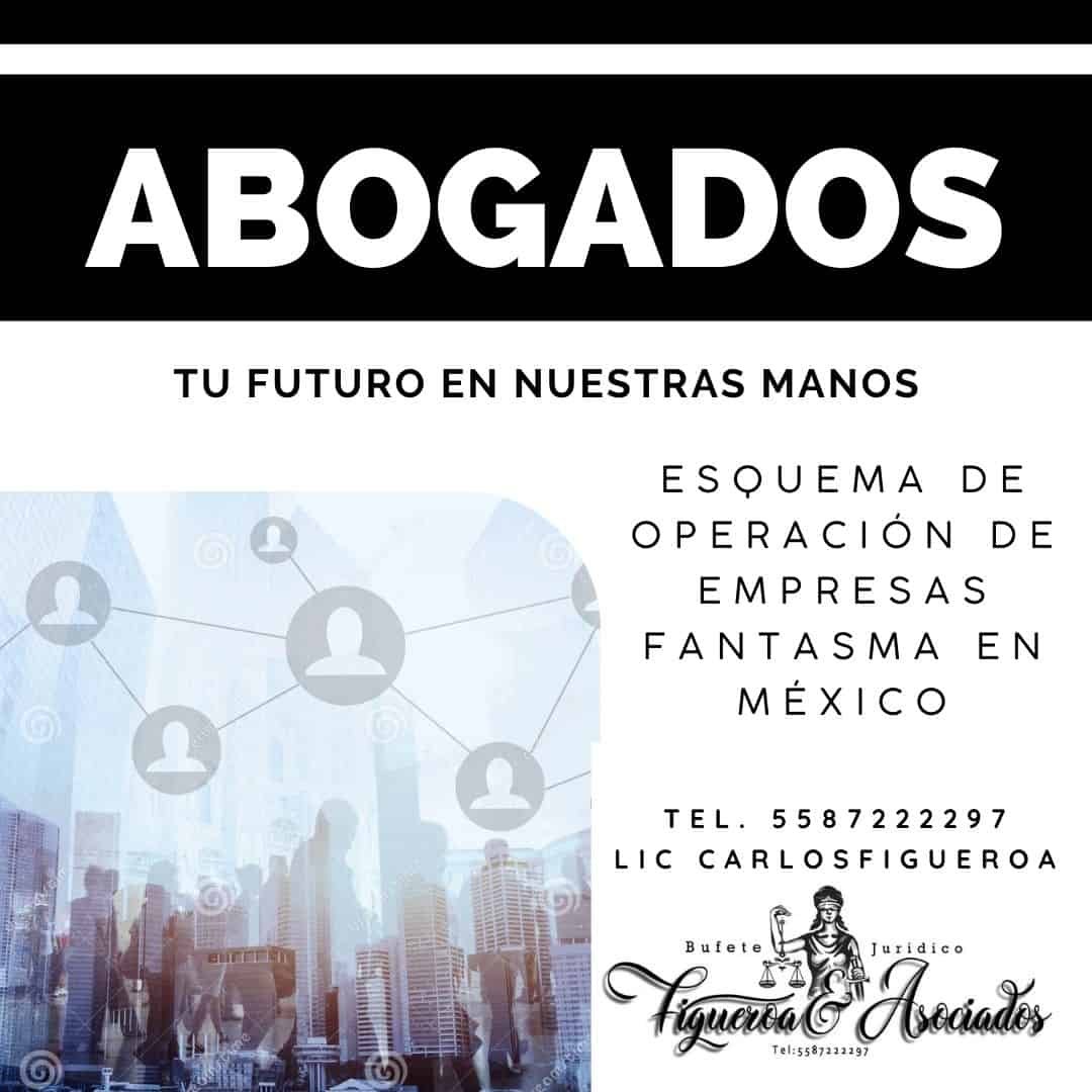 Esquema de operación de empresas fantasma en México